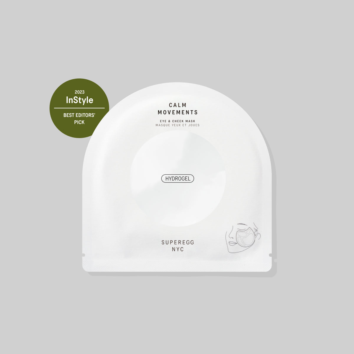 Superegg Calm Movements Eye & Cheek Mask