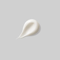 Load image into Gallery viewer, A smooth, teardrop-shaped dollop of the Superegg Soft Strength Rich Resilience Cream, illustrating its rich, velvety texture and soft satin finish against a minimalist light gray background.